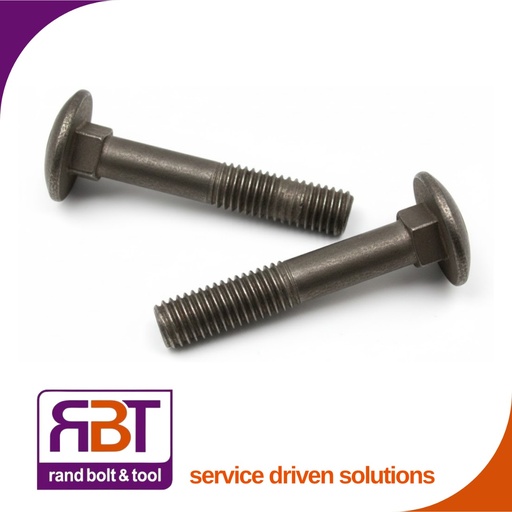 [603B41230] Cup Square M12 x 30mm Black Gr.4.8 DIN 603