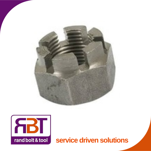 [935FB81615] Castle Nut M16 x 1.5 Metric Fine Black High Type Gr.8 DIN 935