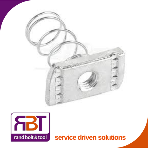 [213Z48] Spring Nut M8 x 1.25 Zinc Plated Gr.4