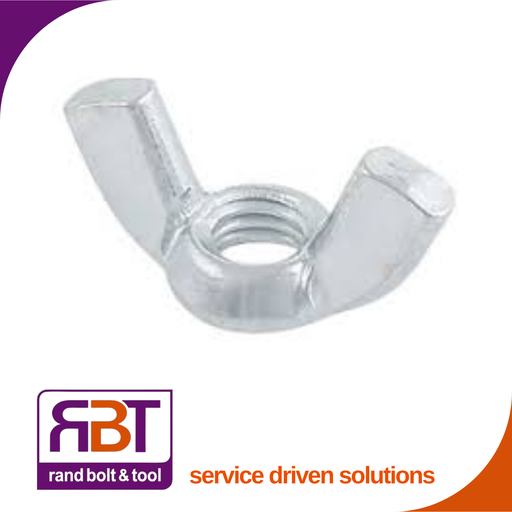 [315Z48] Wing Nut M8 x 1.25 Zinc Plated Gr.4 DIN 315