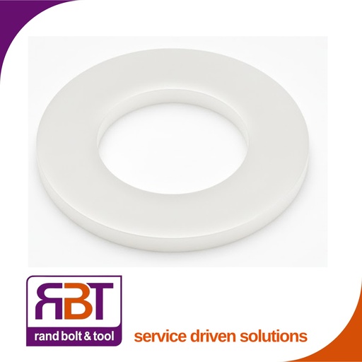 [125N5] Flat Washer M5 Nylon Form A (5.3x10x1) DIN 125