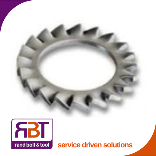 [6798AA24] Lock Washer M4 A2 St/Stl External Star DIN 6798