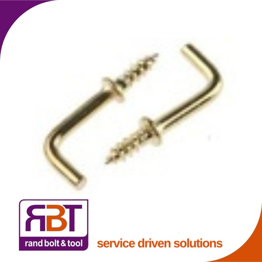 [352Y20] L-Hook 20mm Light Duty Plated